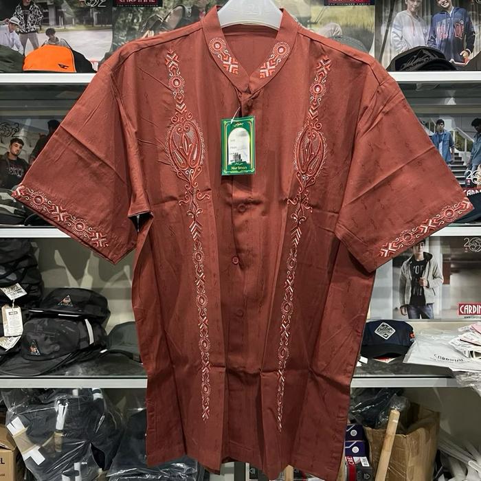 OBRAL! Baju Koko Nur Iman Lengan Pendek / Kemeja Koko Murah