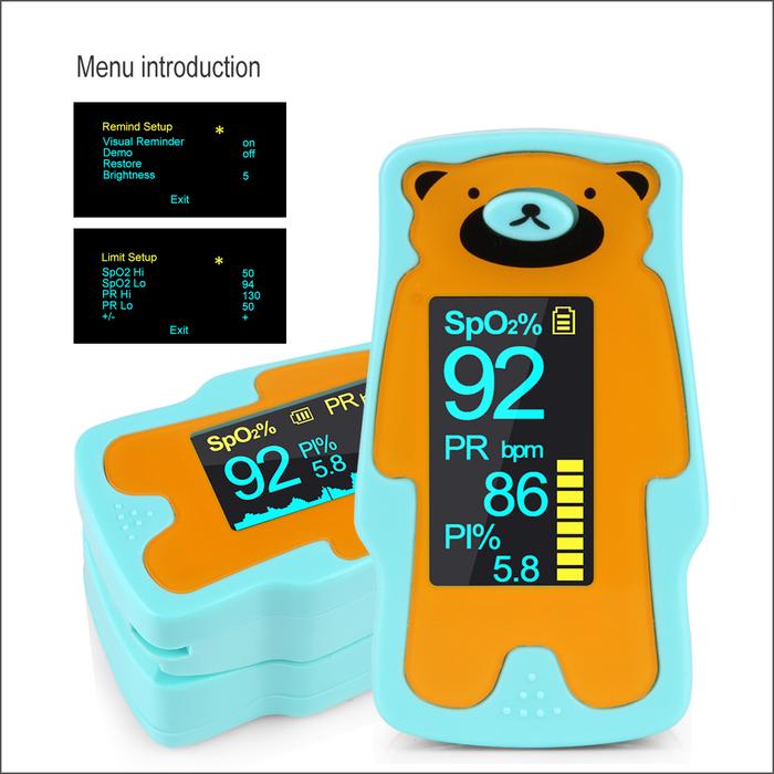 RZ Oximeter Child Portable Finger Oximeter Fingertip Pulse Oximeter