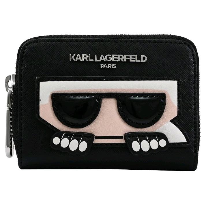 Karl Lagerfeld Card Holder Black Multi Dompet Kartu