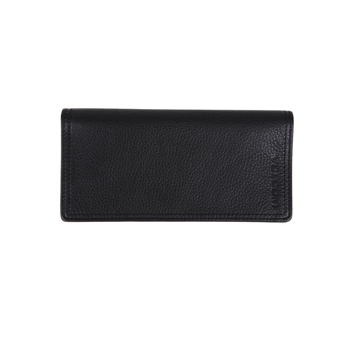 VOLCOM MLW EURO LONG LEATHER WALLET BLACK