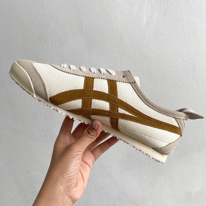 Mexico 66 cream coklat suede | sepatu onsu otsuka terbaru kekinian