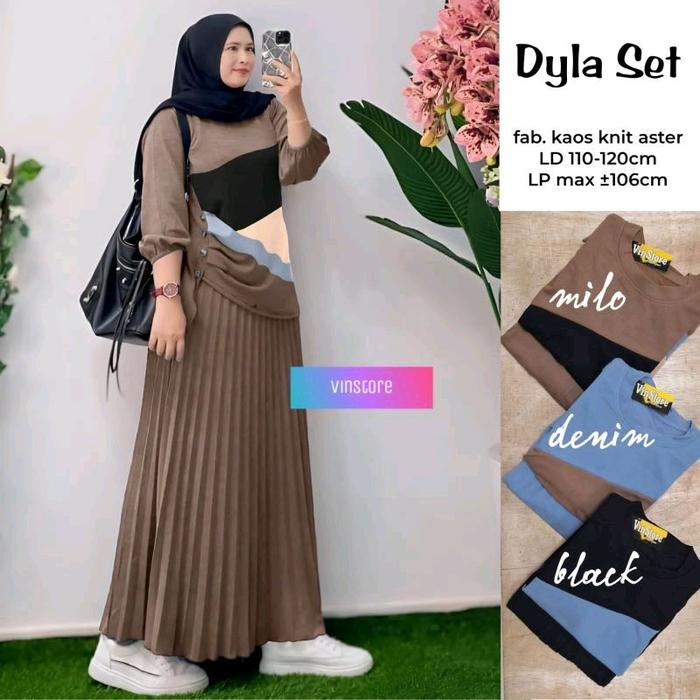VENSY SET / NAIRA SET / JAMILA SET / DYLA SET / SETELAN PLISKET KNIT PREMIUM JUMBO