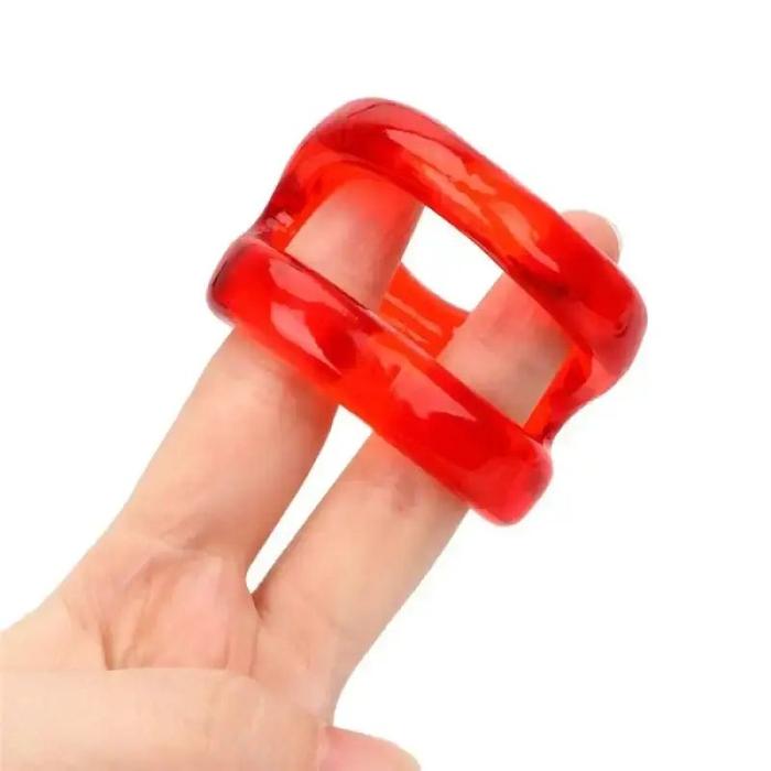 Kusumawi Ring Elastis Tahan Lama Pria Reuseable Ring Pria Dewasa