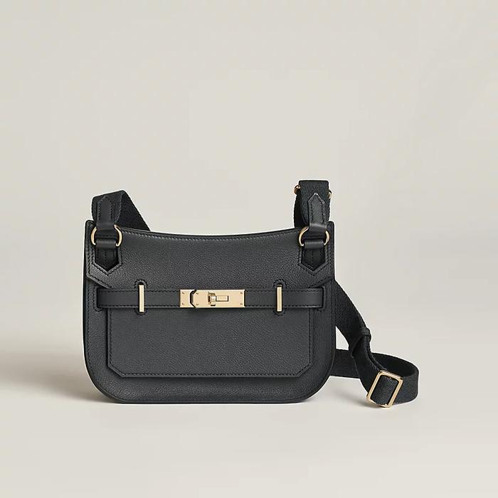 Tas Premium Wanita,HERMES,Jypsiere Mini Shoulder Bag,black