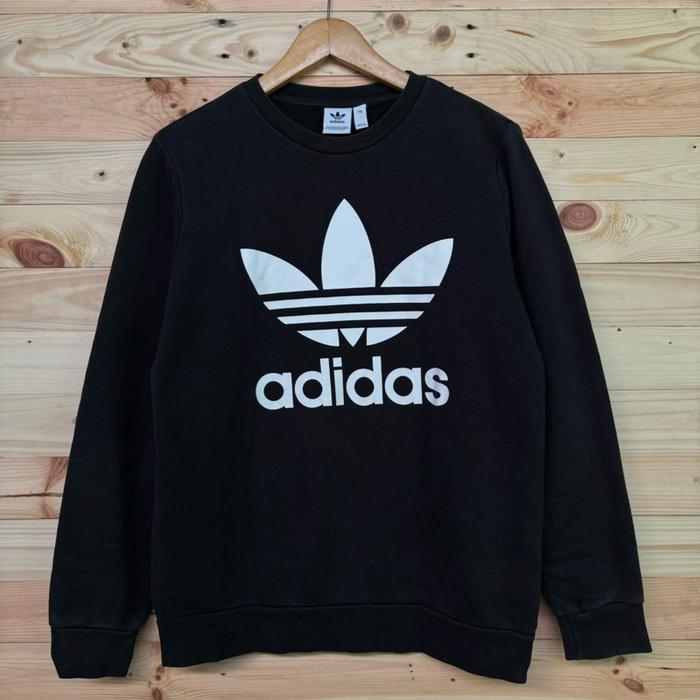 Crewneck Hoodie Adidas Trefoil Europa Originals - Second Very Good Condition Untuk Pria & Wanita
