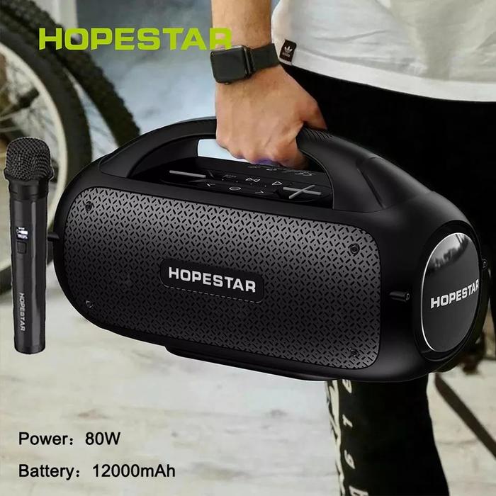 80W High-power Outdoor Portable Party DJ Karaoke Sound Box Wireless