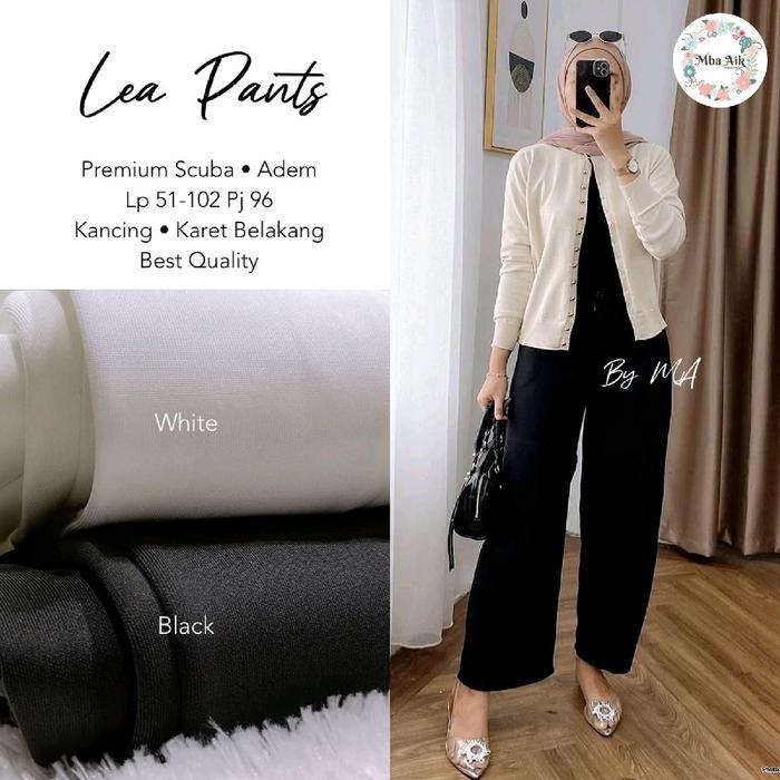 Celana Wanita Lembut Lea Pants Outfit Original By Mba Aik