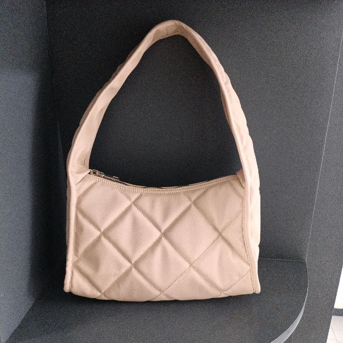 Shoulder Bag Nylon Homemade Biscuit Color