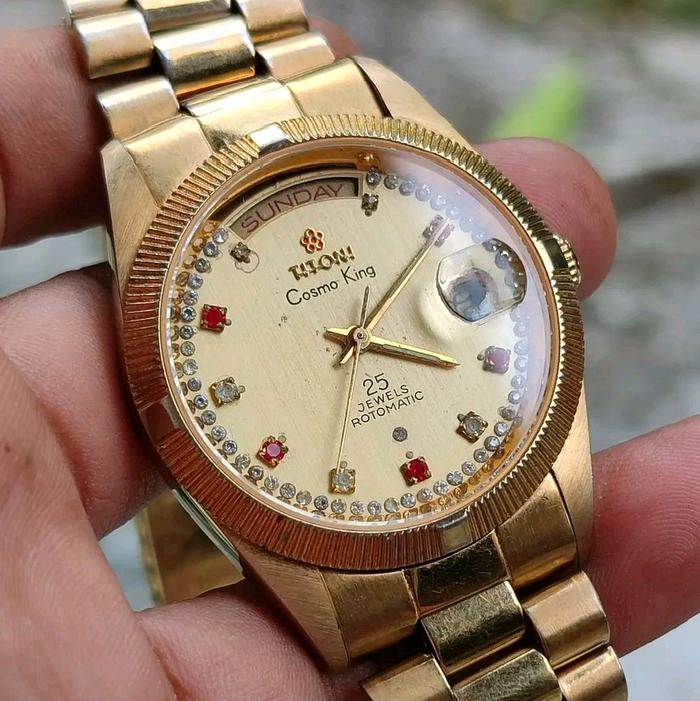 titoni cosmo king automatic gold plated president