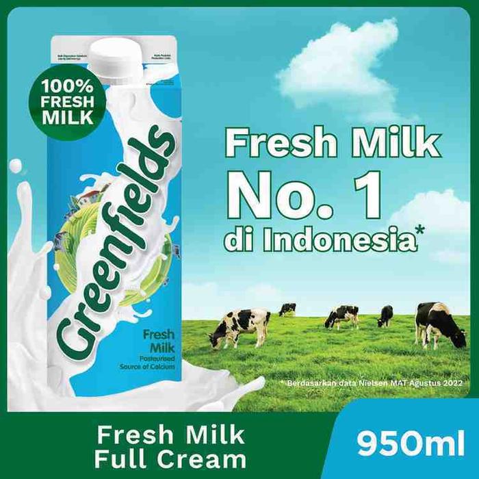 Greenfields Fresh Milk 950 ml & 1.89 liter