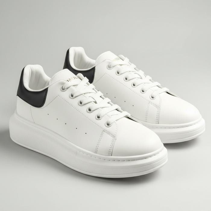 PAULMAY - Sepatu Sneakers Pria Wanita Orlando White Black Casual Shoes