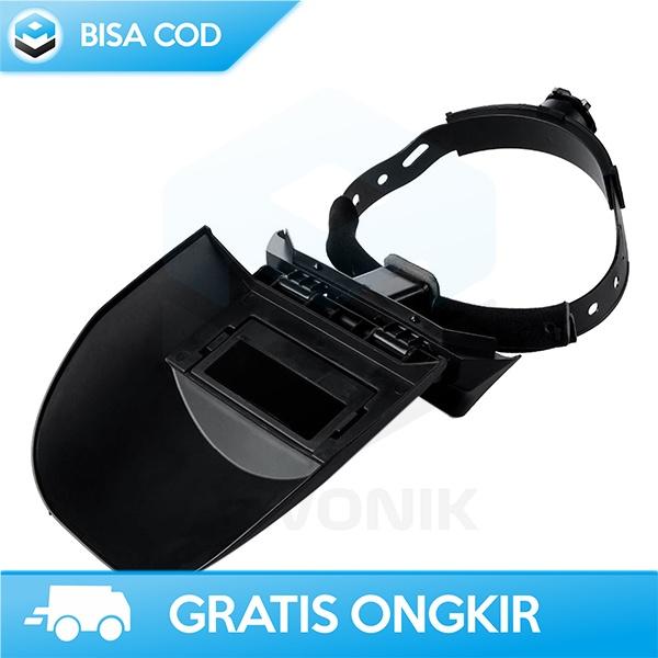 HELM LAS OTOMATIS GELAP KACAMATA LAS TRUSOXIN ALAT PELINDUNG FLAT FLIP