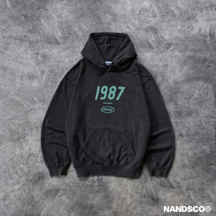 MMLG "1987" Graphic Hoodie - Charcoal Grey