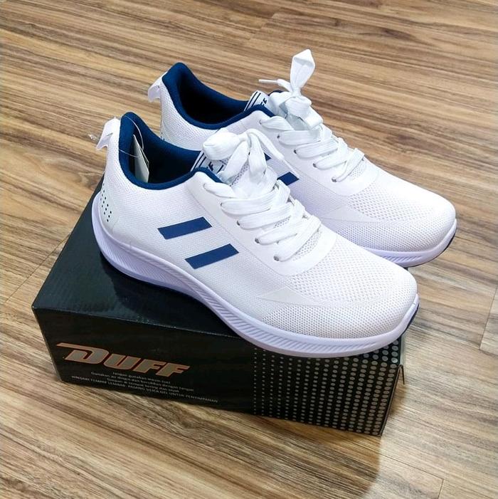DUFF SEPATU SNEAKERS PRIA KAIDAN PUTIH ORIGINAL