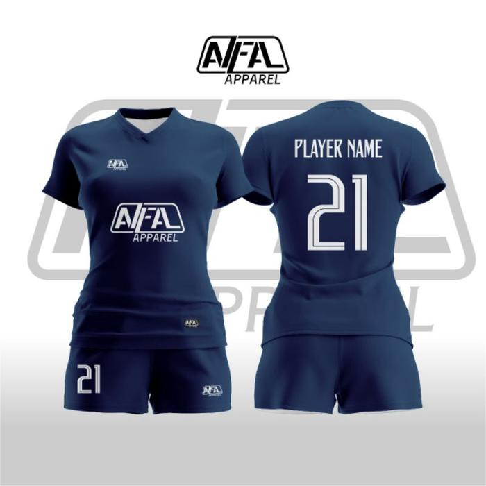 Set Setelan Kaos Olahraga Indoor Outdoor Jersey Custome Sablon Volly Cewe Futsal Bola Badminton Name