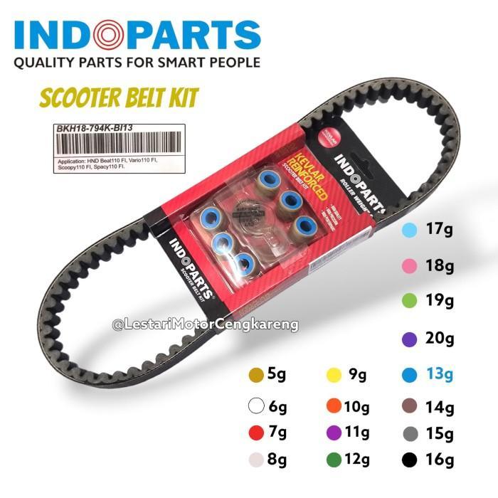 VANBELT SET ROLLER BEAT FI SCOOPY FI VARIO FI SPACY NON ESP INDOPART T1