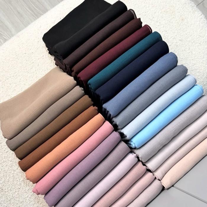 Sivomi Hijab Miracle Hijab K - Kain Voal Premium Muslim Kerudung Berkualitas Tinggi 130x130cm Jahit 