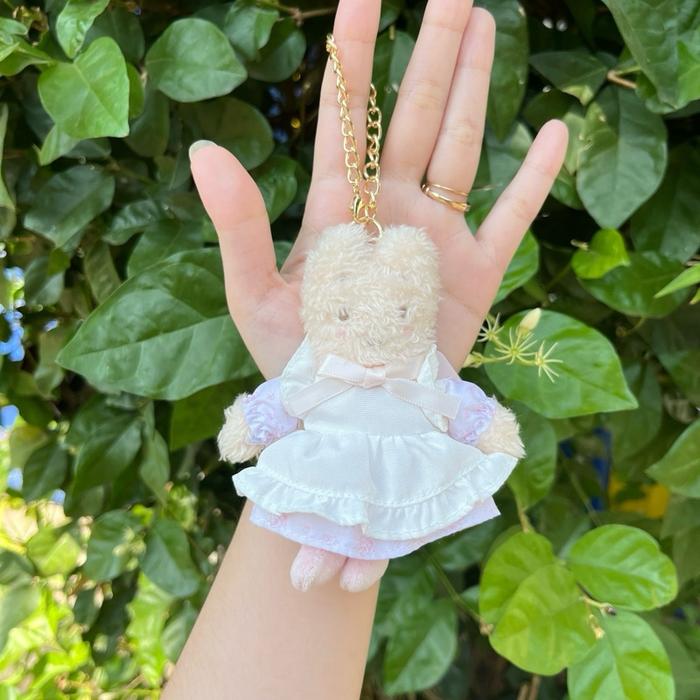 Gantungan Kunci Boneka Maroon Cream Maison de FLEUR Sanrio 2025 ORIGINAL NEW TAG
