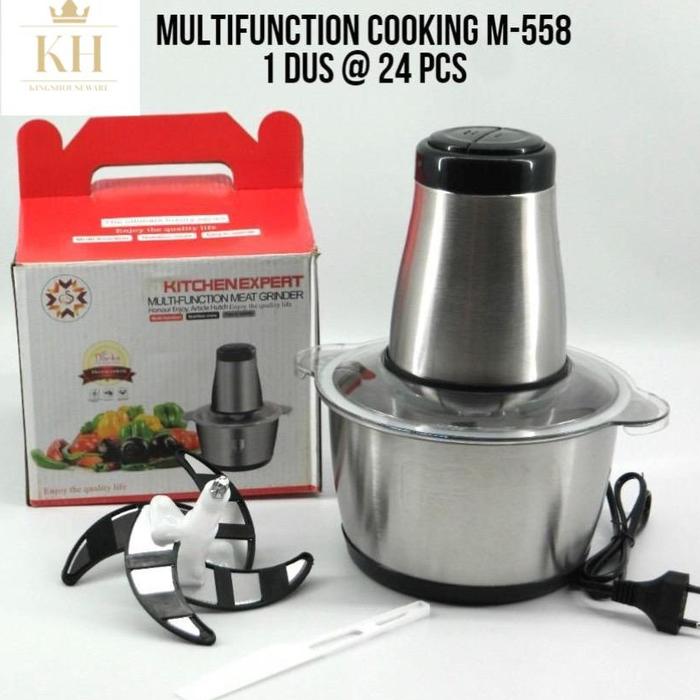 Chopper Blender Daging Penggiling Meat Blender Elektrik Stainless Steel Chopper Grinder / Blender Da