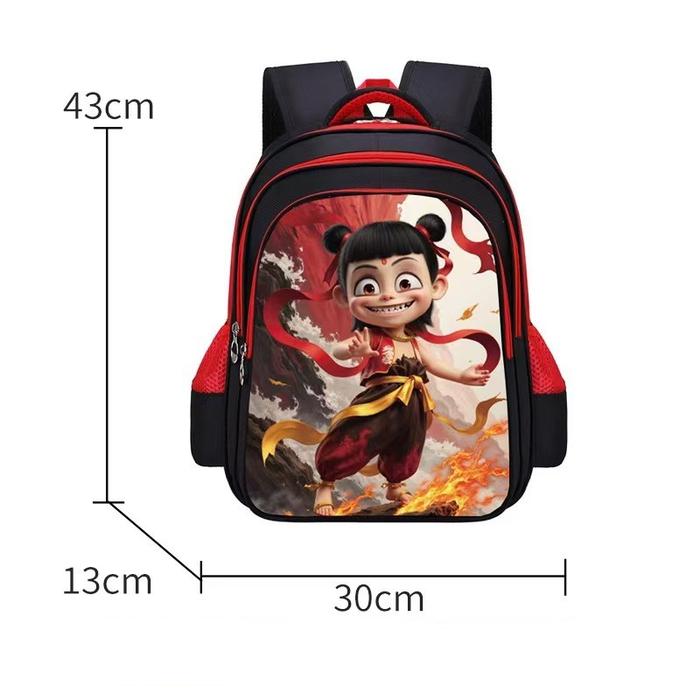 Korea Style Tas Ransel Karakter Nezha dan AoBing SAS2300 Tas Sekolah Anak SD Tas Punggung Ukuran Bes