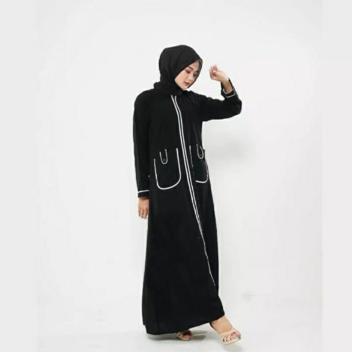 ABAYA RAISA Muslim Pita Wanita Hitam Gamis Arab Turki abaya malika baju  lebaran abaya  mesir abaya 