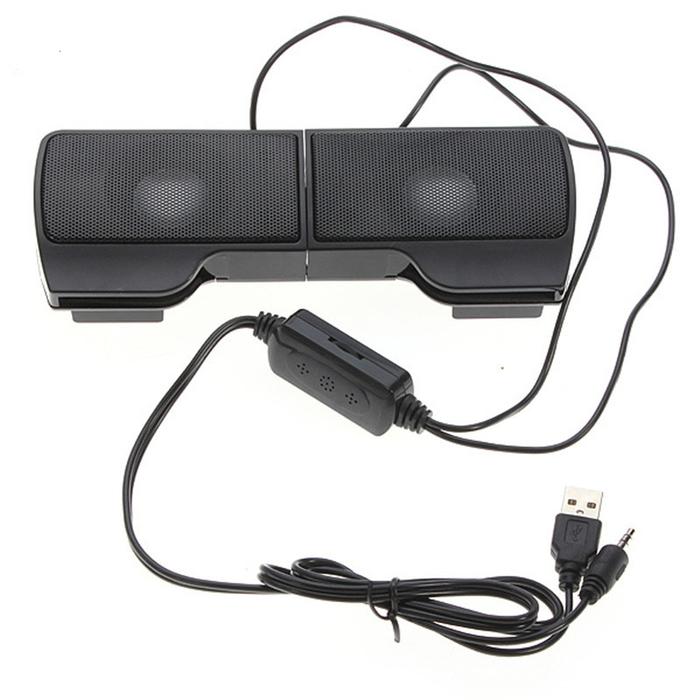 PLEXTONE 1 Pasang Klip Portabel Mini Pengendali Kabel Speaker Stereo