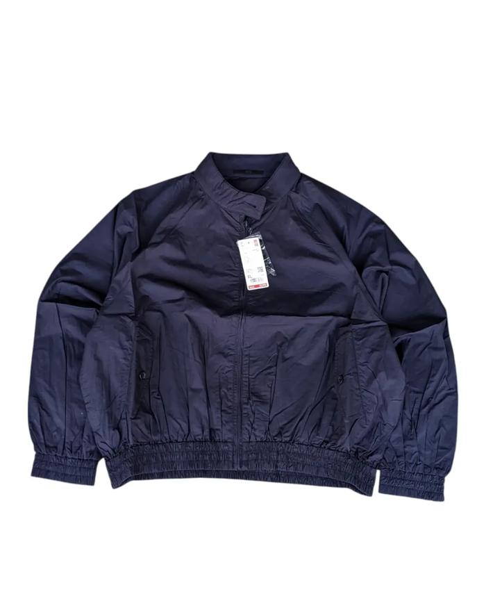 UNIQLO - Jaket Harrington Jaket Bomber Unisex Pria Wanita Navy Size XL