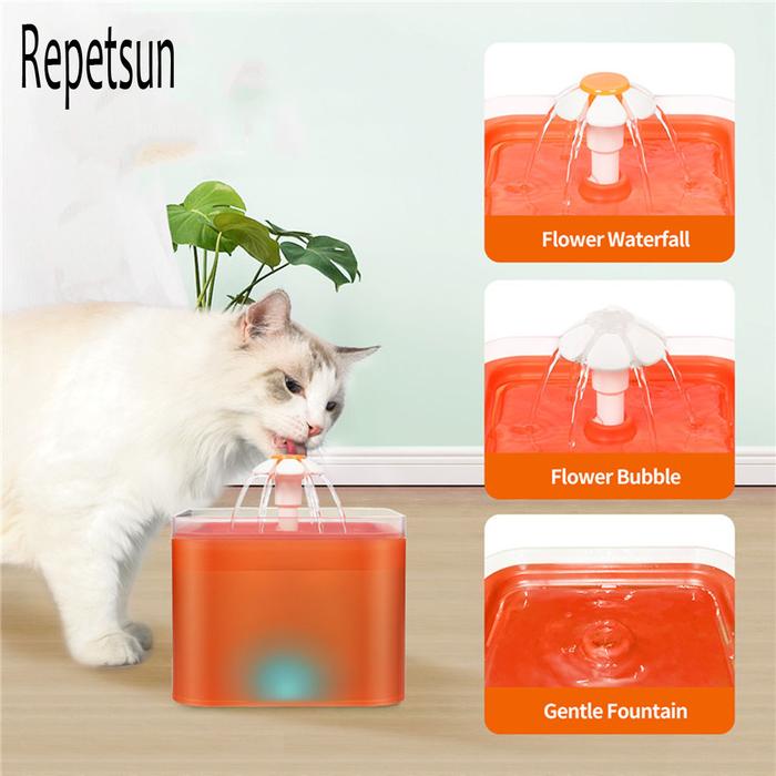 Dispenser Air LED untuk Hewan Peliharaan Dispenser Air Minum Beredar