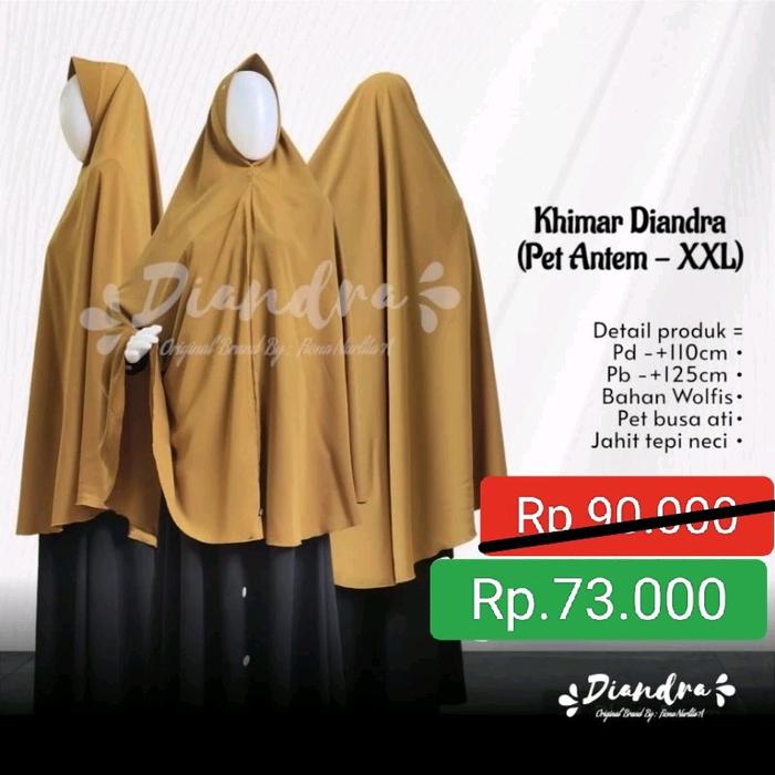 DIANDRA HIJAB Wolvis Pet XXL Murah Bisa COD
