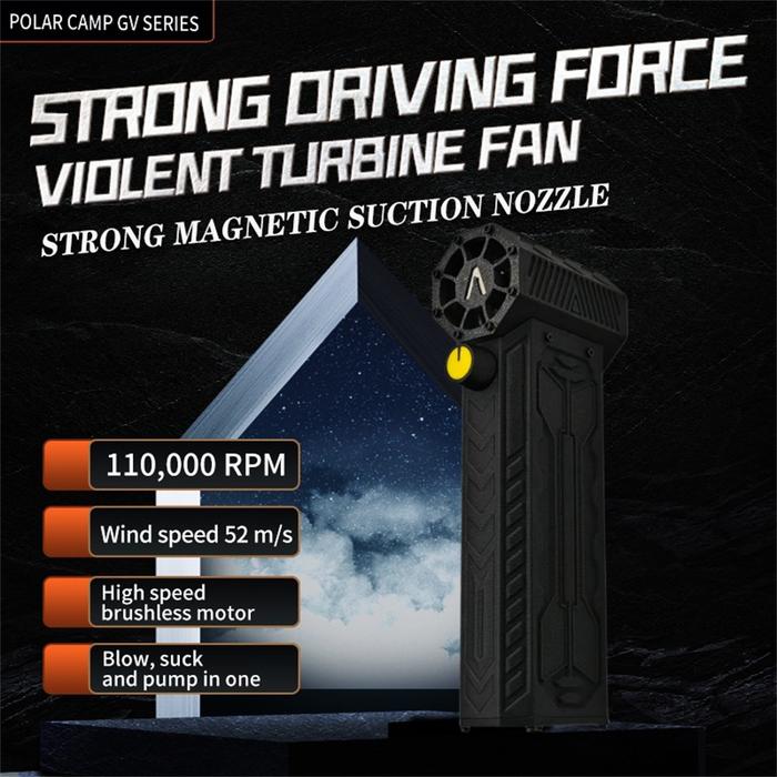 Mini Turbo Jet Fan 110,000RPM Wind Speed 52m/s Brushless Motor Handheld Duct Fan High-Performance Cy
