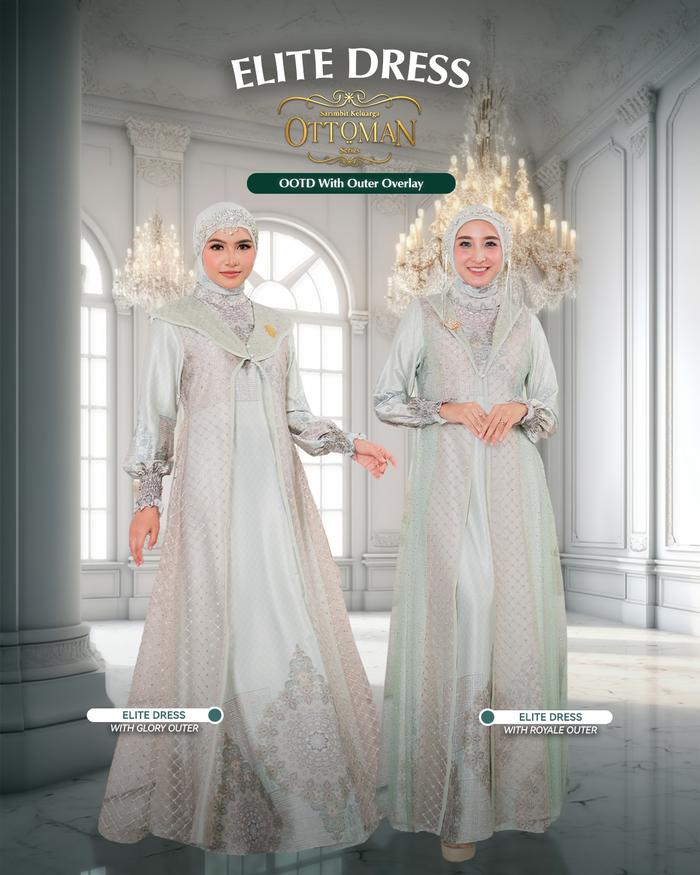 LAYALI SARIMBIT OTTOMANT SERIES - Elite Dress With Royale Outer