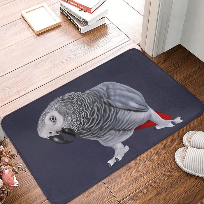 Bathroom Mat African Grey Parrot Doormat Kitchen Carpet Entrance Door