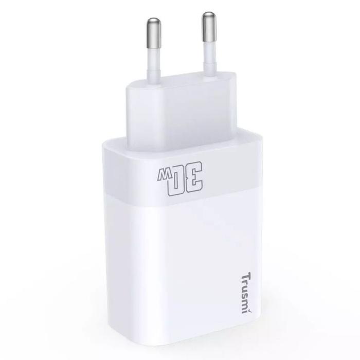 Adaptor Trusmi Charger 30Watt PD USB TypeC Fast Charge Kompatibel Semua HP/Charger Mini Portabel -WM