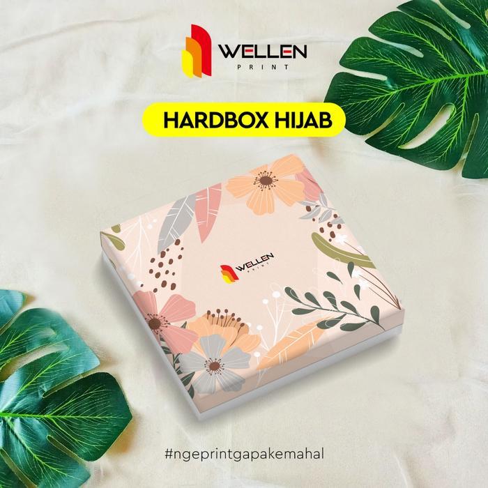 Wellen Print - Hardbox Packaging Hijab Custom Print Kotak Hampers Jilbab Eksklusif