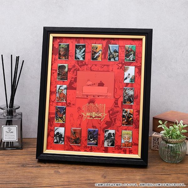 Trigun Maximum Vash The Stampede Nicholas D Wolfwood Framed Pin Set Limited edition