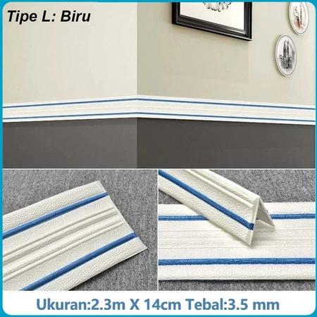 Kh Wallpaper Foam List Foam 3D / List Siku Wall Border List 2.3 Meter / Walpaper List Foam Stiker Di