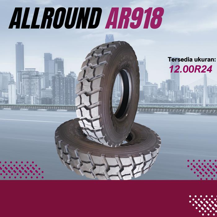 BERLIAN BAN ALLROUND Ban Truck 12.00R24 22PR AR918  ban truk