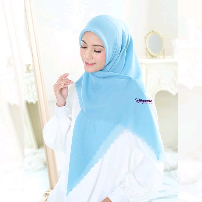 Kerudung Segi Empat Olivia Lasecut By Milyarda Wanita Casual Hijab Jilbab Muslimah Square Voal Arab