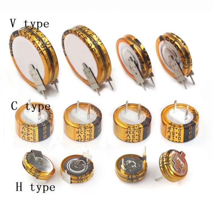 5pcs 5.5V Super Capacitor 0.022F 0.047F 0.1F 0.22F 0.33F 0.47F 1F