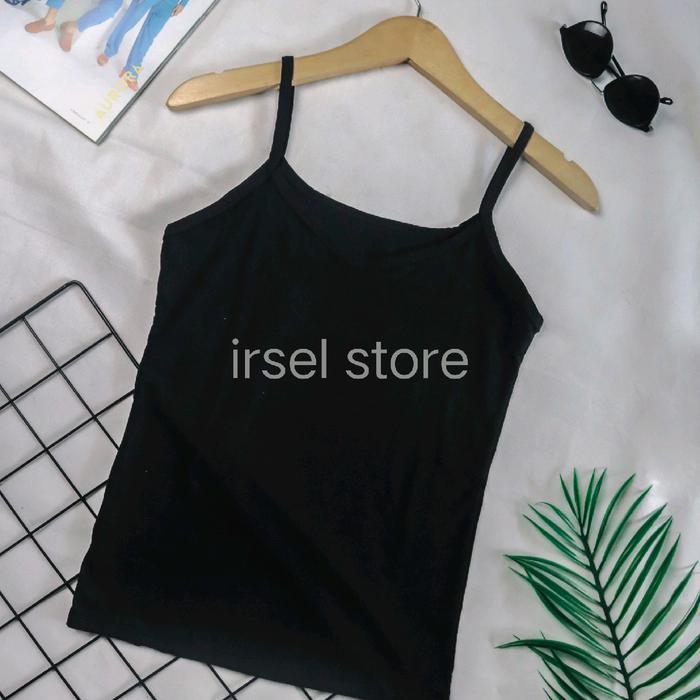 Tengtop Singlet Tanktop Tali Kecil Bahan Kaos Rayon Adem Melar Slim-fitting Pilihan Ukuran M L XL XX