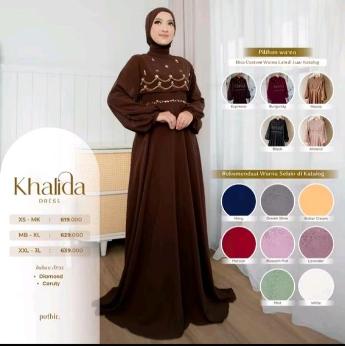 Puthic KHALIDA dress Kondangan