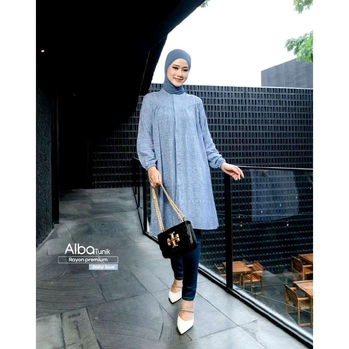ALBA TUNIK BIG SIZE | GHINA FASHION | GRIYA QAIREEN