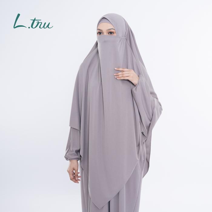 Terlaris L.Tru - Set Kaftan & Khimar | Kaftan Ramadhan | Set Baju Haji Dan Umroh High Quality