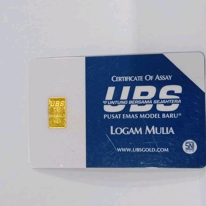 Emas Fine Gold UBS Dengan Berat 1 Gram