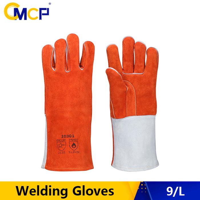 1 Pair Welding Gloves,WeldPro Cow Split Leather Welding Glove Heat