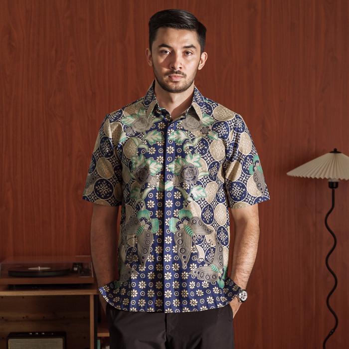 Oxalis - Mandalas Kemeja Batik Pria Premium Lengan Pendek