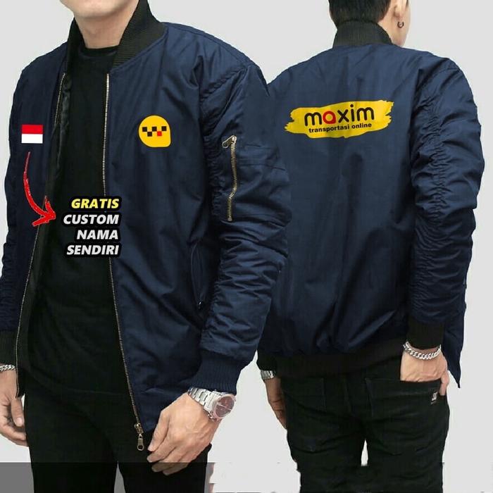 Jaket Driver Maxim / Bomber Pria Driver Keren Terbaru 2022 Variasi Maxim