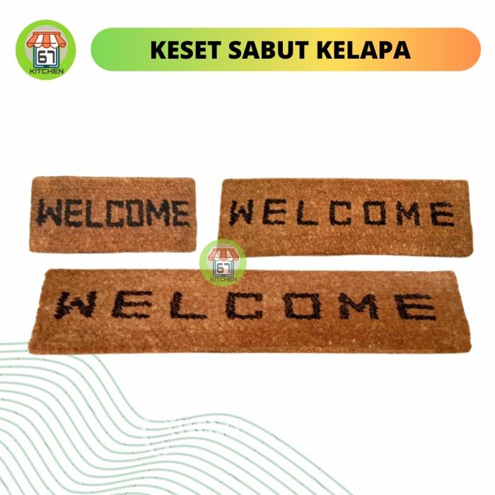 Keset Kesed Sabut Serabut Kelapa Ijuk Tambang Keset Welcome