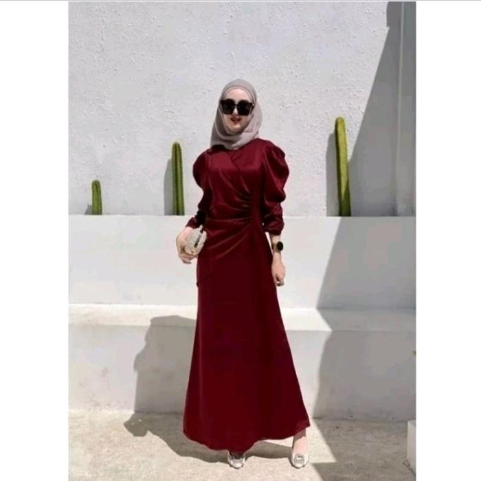 Terbaru Dress Fersia Silk Premium Dress Kondangan Graduation