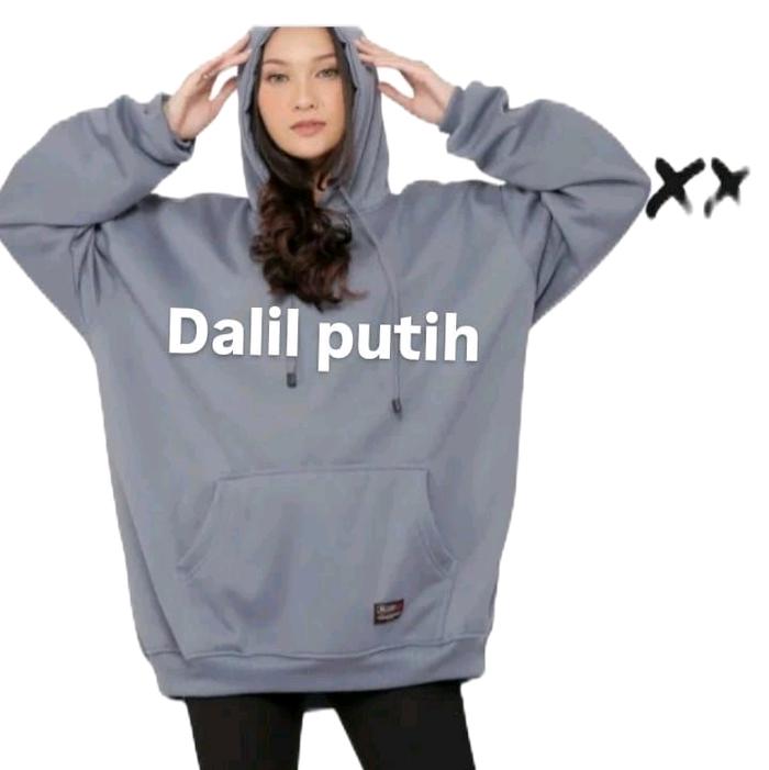 jaket hoodie dalill putih madura cocok untuk pria dan wanita